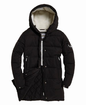 Superdry Sphere Padded Ultimate Női Kabát Fekete | STJGE0253